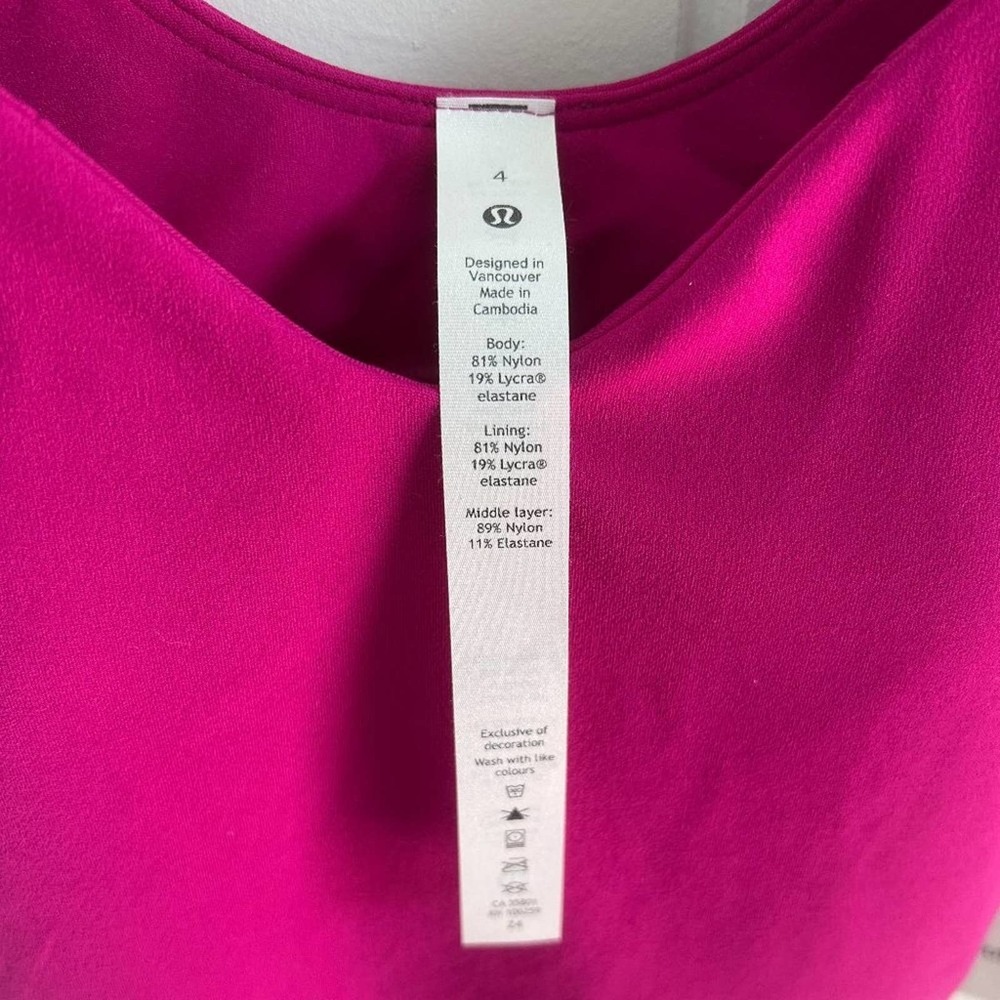 NWT Ripened Raspberry lululemon Align Tank with OG Straps - Picture 6 of 12